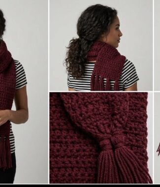 Handmade Crochet Scarf - Luxury Cotton | Tadiarlli.