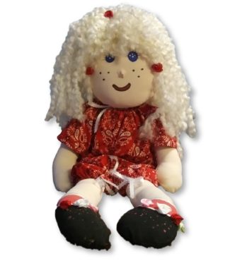 Unique Rag Doll Muneca de Trapo Fabric Doll Handmade