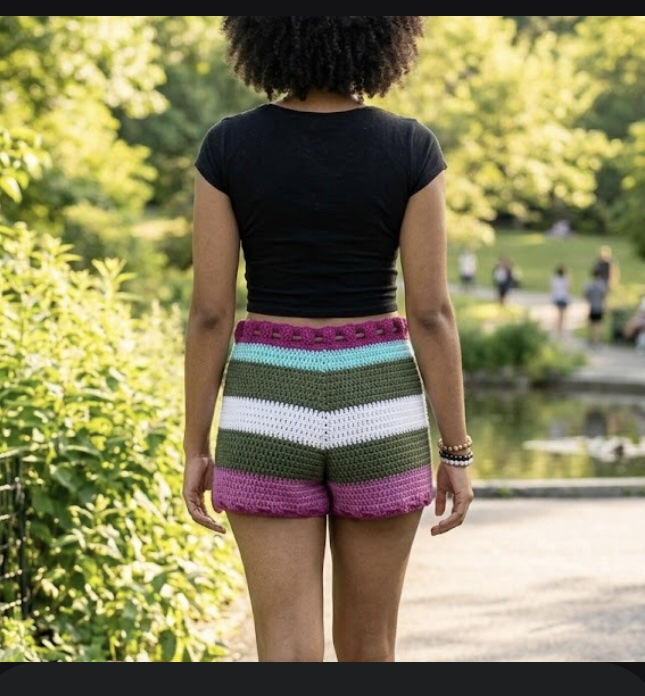 Handmade Knitted Booty Shorts - Image 2