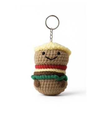 Handmade Crochet Capybara Hamburger Amigurumi